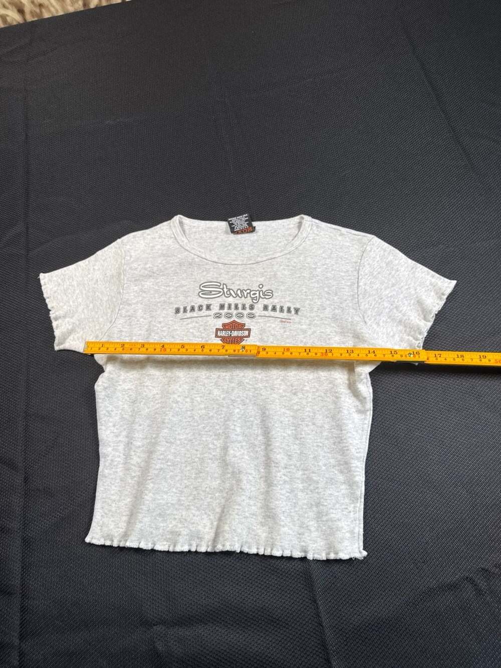 Vintage 2000 Harley-Davidson Sturgis Black Hills Rally 60th Baby Tee Size S - Picture 6 of 12